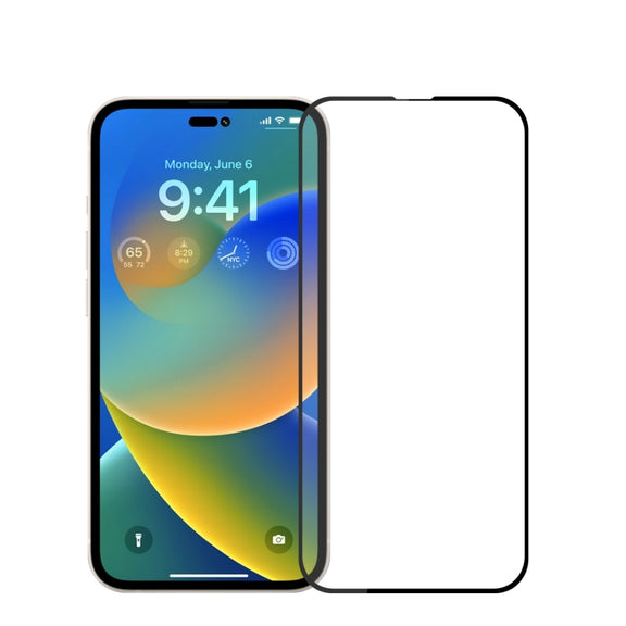 For iPhone 15 Pro Max MOFI 9H 2.5D Full Screen Tempered Glass Film(Black)