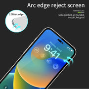 For iPhone 15 Pro MOFI 9H 2.5D Full Screen Tempered Glass Film(Black)