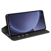 For Samsung Galaxy S25+ 5G Retro-skin Magnetic Suction Leather Phone Case(Black)