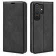 For Samsung Galaxy S25 Ultra 5G Retro-skin Magnetic Suction Leather Phone Case(Black) - Galaxy S25 Ultra 5G Cases by PMC Jewellery | Online Shopping South Africa | PMC Jewellery | Buy Now Pay Later Mobicred
