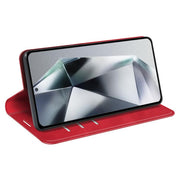 or Samsung Galaxy S25 Ultra 5G Retro-skin Magnetic Suction Leather Phone Case(Red)