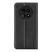 For Realme 12 5G Retro-skin Magnetic Suction Leather Phone Case(Black)