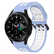For Samsung  Galaxy Watch 4 Classic 42mm Two-Color Breathable Silicone Watch Band(Light Blue + White) - free shipping - PMC TechLife - Order now!