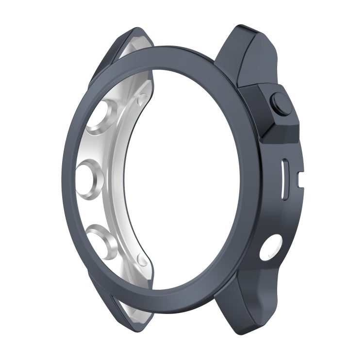 For Garmin Fenix 7S Pro Half Package Electroplated TPU Watch Protective Case(Grey)