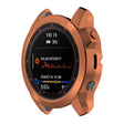 For Garmin Epix Pro 47mm Half Package Electroplated TPU Watch Protective Case(Gold) - Watch Cases by PMC TechLife | Online Shopping South Africa | PMC TechLife