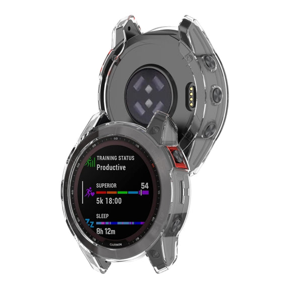For Garmin Epix Pro 47mm Half-Package TPU Watch Protective Case(Transparent)