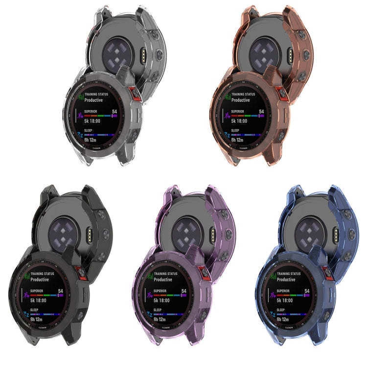 For Garmin Epix Pro 47mm Half-Package TPU Watch Protective Case(Transparent)