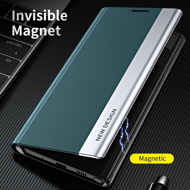 For iPhone 16 Pro Side Electroplated Adsorption Leather Phone Case(Silver)