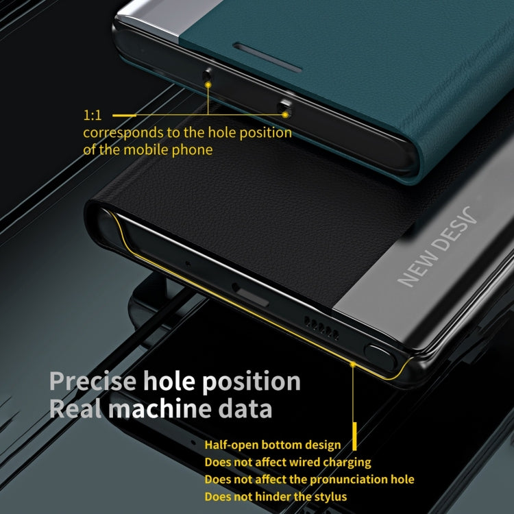 For iPhone 16 Pro Side Electroplated Adsorption Leather Phone Case(Silver)