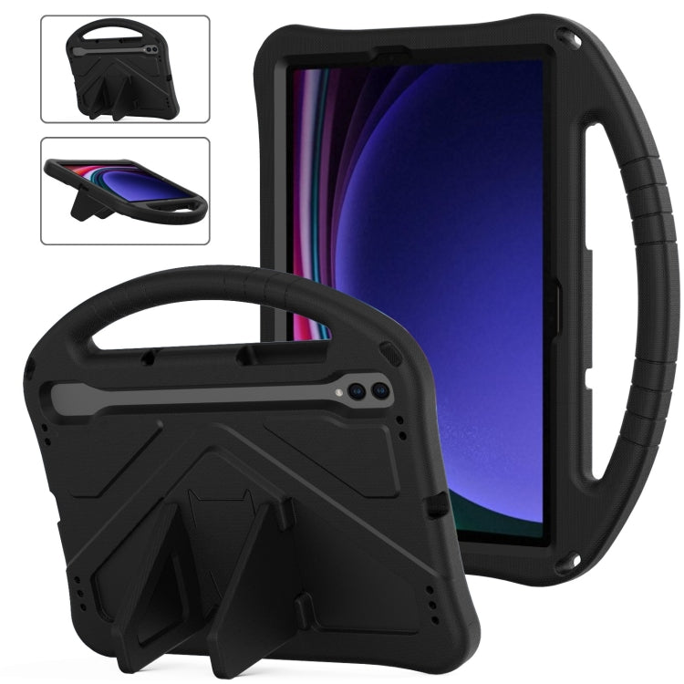 For Samsung Galaxy Tab S9 EVA Shockproof Tablet Case with Holder(Black)