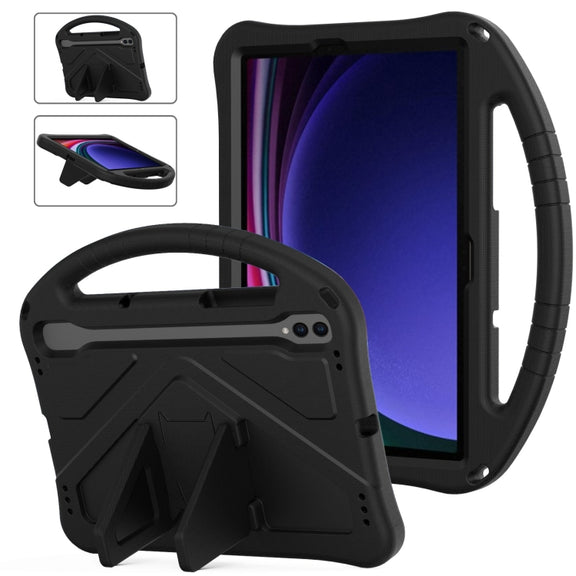 For Samsung Galaxy Tab S9 EVA Shockproof Tablet Case with Holder(Black)