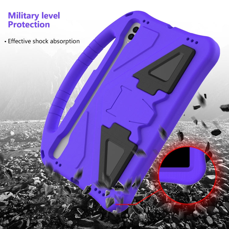 For Samsung Galaxy Tab S9 EVA Shockproof Tablet Case with Holder(Purple)