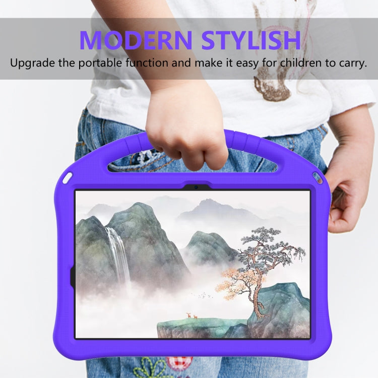 For Samsung Galaxy Tab S9 EVA Shockproof Tablet Case with Holder(Purple)