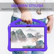 For Samsung Galaxy Tab S9 EVA Shockproof Tablet Case with Holder(Purple)