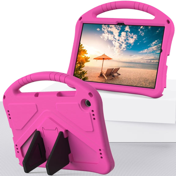 For Samsung Galaxy Tab A9+ EVA Shockproof Tablet Case with Holder(Rose Red)