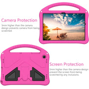 For Samsung Galaxy Tab A9+ EVA Shockproof Tablet Case with Holder(Rose Red)
