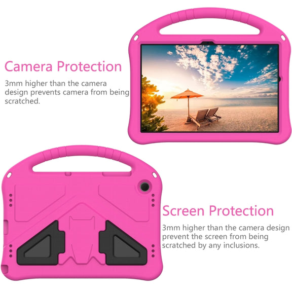 For Samsung Galaxy Tab A9+ EVA Shockproof Tablet Case with Holder(Rose Red)