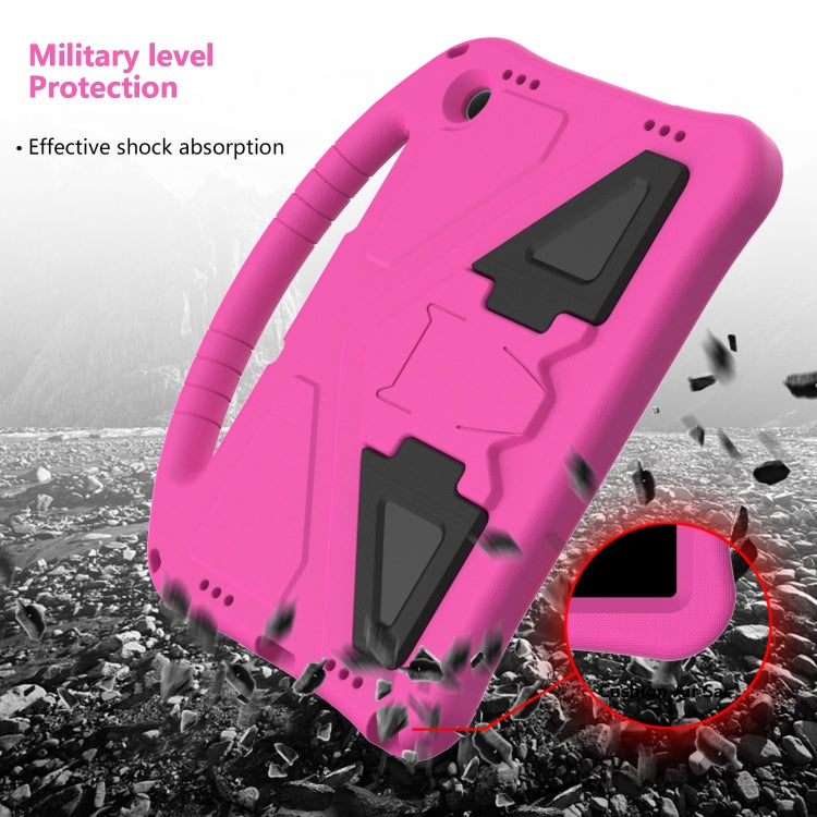 For Samsung Galaxy Tab A9+ EVA Shockproof Tablet Case with Holder(Rose Red)