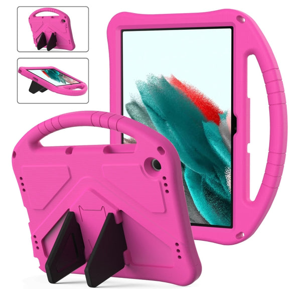 For Samsung Galaxy Tab A9+ EVA Shockproof Tablet Case with Holder(Rose Red)