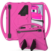 For Samsung Galaxy Tab S10+ 12.4 EVA Shockproof Tablet Case with Holder(Rose Red)