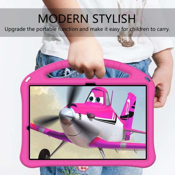 For Samsung Galaxy Tab S10+ 12.4 EVA Shockproof Tablet Case with Holder(Rose Red)