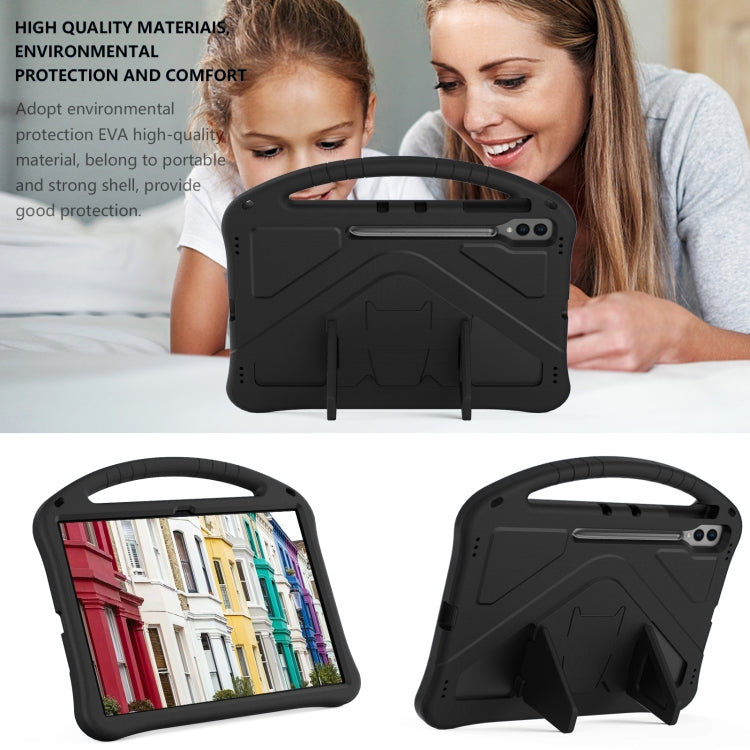 For Samsung Galaxy Tab S10 Ultra 14.6 EVA Shockproof Tablet Case with Holder(Black)