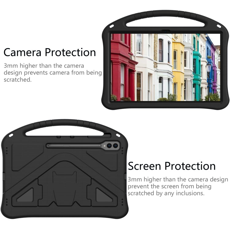 For Samsung Galaxy Tab S10 Ultra 14.6 EVA Shockproof Tablet Case with Holder(Black)
