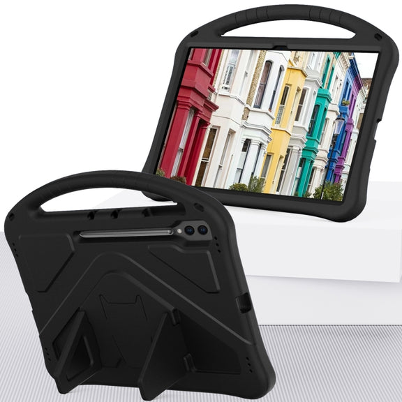For Samsung Galaxy Tab S10 Ultra 14.6 EVA Shockproof Tablet Case with Holder(Black)