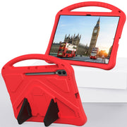 For Samsung Galaxy Tab S10 Ultra 14.6 EVA Shockproof Tablet Case with Holder(Red)