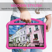 For Samsung Galaxy Tab S10 Ultra 14.6 EVA Shockproof Tablet Case with Holder(Rose Red)
