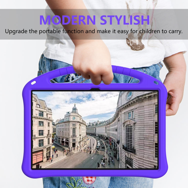 For Samsung Galaxy Tab S10 Ultra 14.6 EVA Shockproof Tablet Case with Holder(Purple)