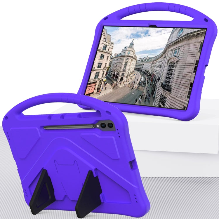 For Samsung Galaxy Tab S10 Ultra 14.6 EVA Shockproof Tablet Case with Holder(Purple)