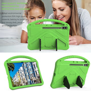 For Samsung Galaxy Tab S10 Ultra 14.6 EVA Shockproof Tablet Case with Holder(Green)