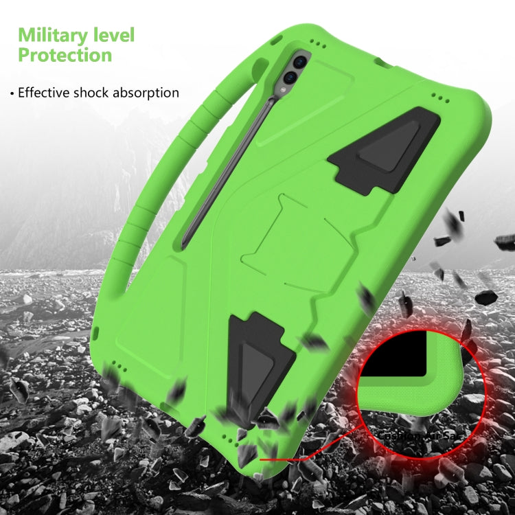 For Samsung Galaxy Tab S10 Ultra 14.6 EVA Shockproof Tablet Case with Holder(Green)
