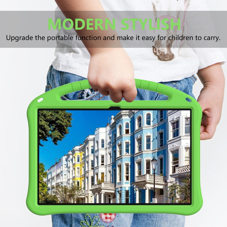 For Samsung Galaxy Tab S10 Ultra 14.6 EVA Shockproof Tablet Case with Holder(Green)
