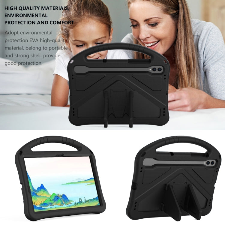 For Samsung Galaxy Tab S10 EVA Shockproof Tablet Case with Holder(Black)