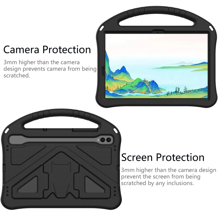 For Samsung Galaxy Tab S10 EVA Shockproof Tablet Case with Holder(Black)