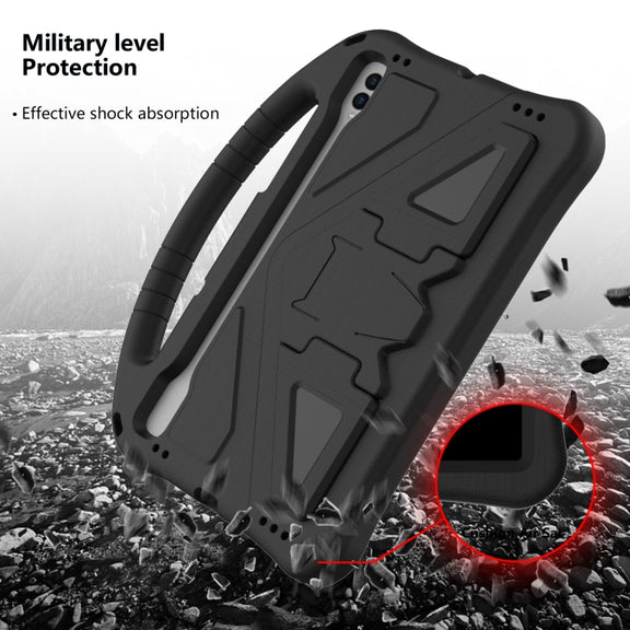 For Samsung Galaxy Tab S10 EVA Shockproof Tablet Case with Holder(Black)