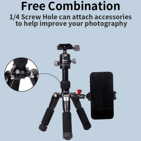 JMARY KT25+H30 For Selfie Live Streaming Lightweight Portable Desktop Mini Tripod Set