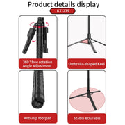 JMARY KT239 Rotation Design Camera Mount Holder 1.75m Telescopic Phone Selfie Stick Tripod