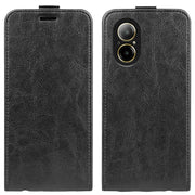 For Realme C67 4G R64 Texture Single Vertical Flip Leather Phone Case(Black)