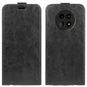 For Realme 12 5G R64 Texture Single Vertical Flip Leather Phone Case(Black)