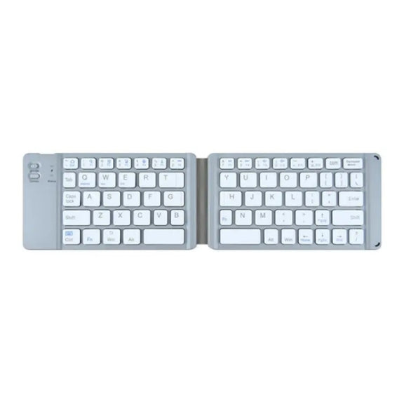 BT18 Bluetooth Keyboard Magnetic Folding Wireless Keyboard For Cell Phones Tablets Computers(Grey)