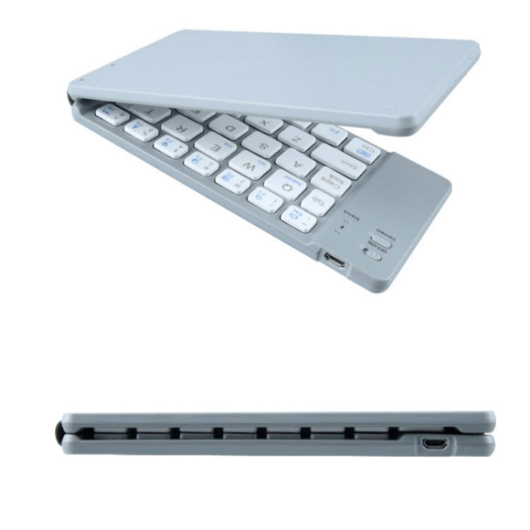 BT18 Bluetooth Keyboard Magnetic Folding Wireless Keyboard For Cell Phones Tablets Computers(Black)