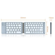BT18 Bluetooth Keyboard Magnetic Folding Wireless Keyboard For Cell Phones Tablets Computers(Black)