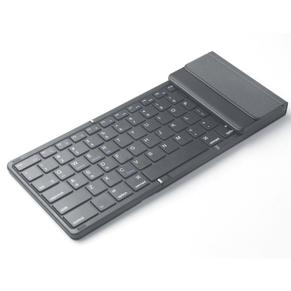 B099 Tablets Laptops 3-Mode Wireless Bluetooth Keyboard Rechargeable Folding Silent Keyboard
