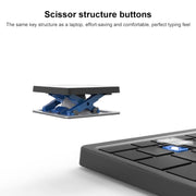 B099T Cell Phone Tablet Laptop Universal Portable Folding Touchpad Bluetooth Wireless Keypad