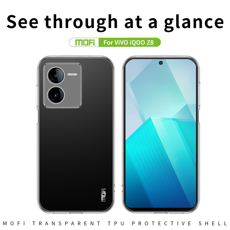 For vivo  iQOO Z8 MOFI Ming Series Ultra-thin TPU Phone Case(Transparent)