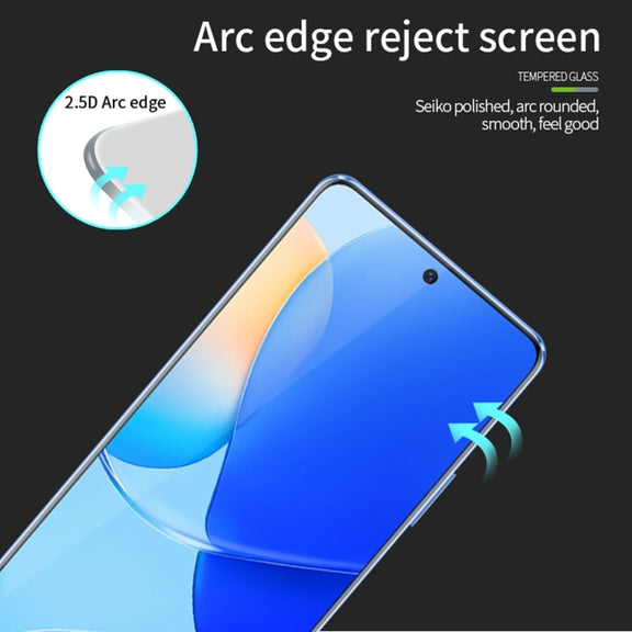 For Xiaomi Poco M6 Pro MOFI 9H 2.5D Full Screen Tempered Glass Film(Black)