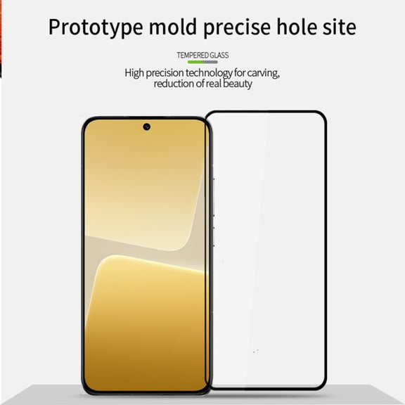 For Xiaomi 14 MOFI 9H 2.5D Full Screen Tempered Glass Film(Black)
